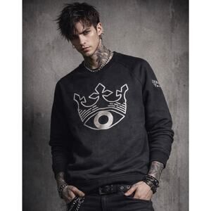Mcqueen And The Violet Fog Sweatshirt Wiz Khalifa Gin Mens  Medium Embroidered